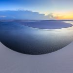 What are the flooded sand dunes in Brazil?