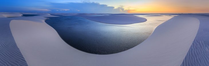 What are the flooded sand dunes in Brazil?